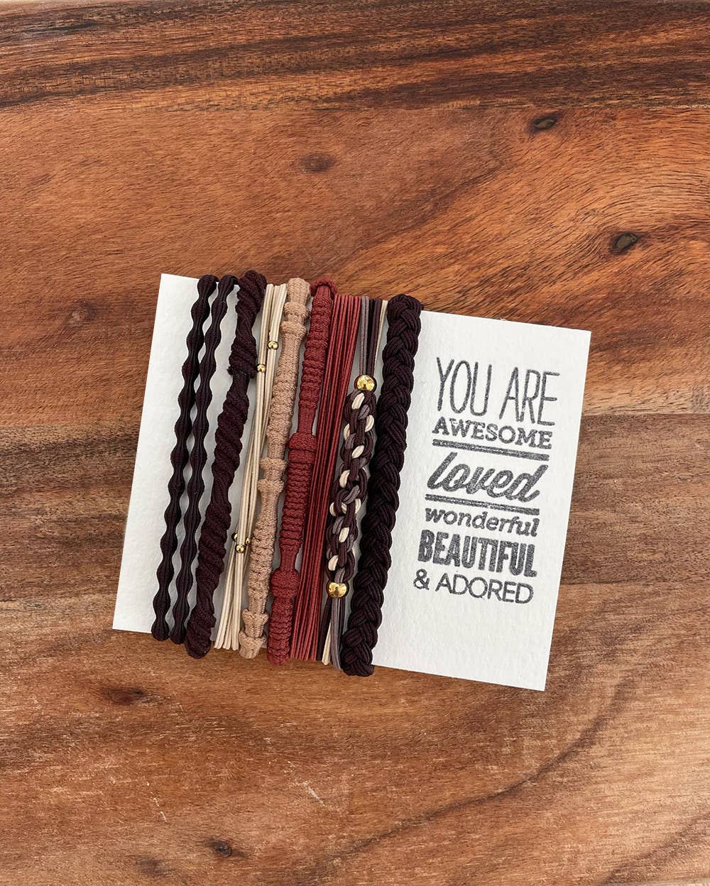 Boho Hair Ties | Brown - Purpose + Passion Boutique