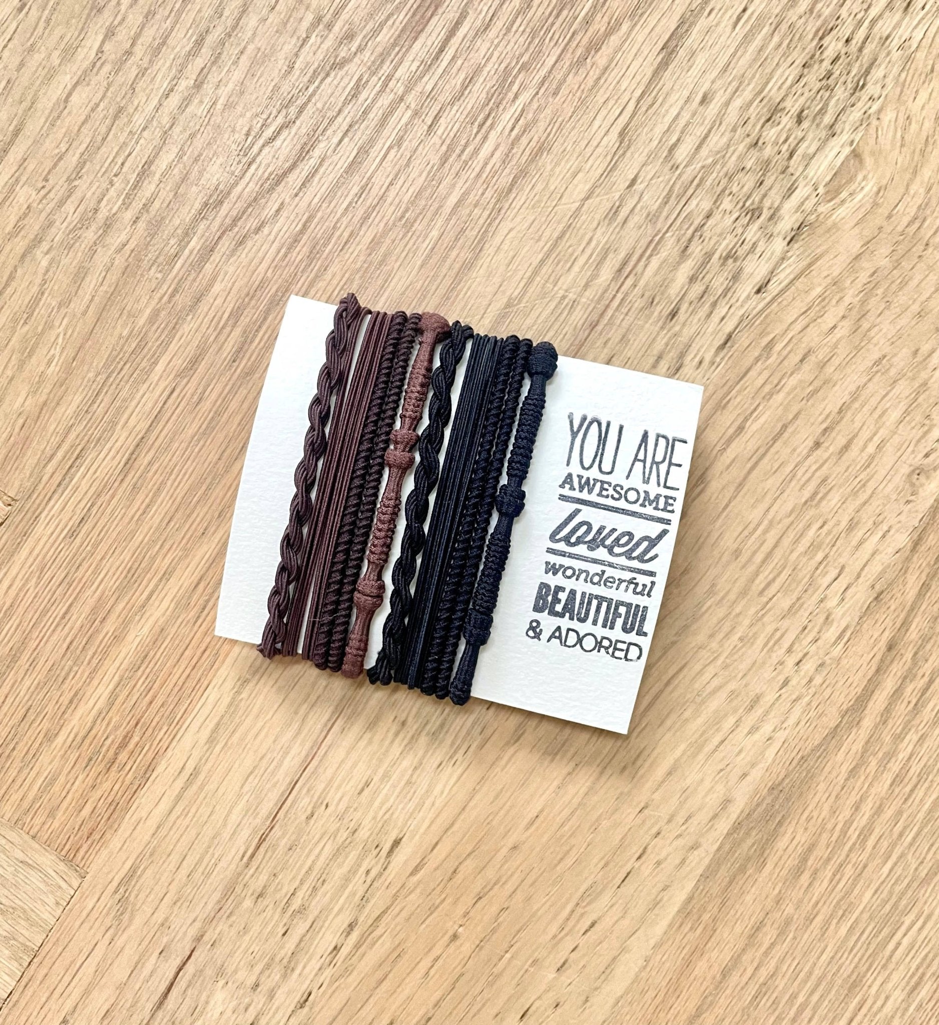 Boho Hair Ties | Dark Chocolate - Purpose + Passion Boutique