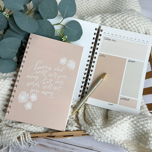 Boho Pink Bible Study Notebook - Purpose + Passion Boutique