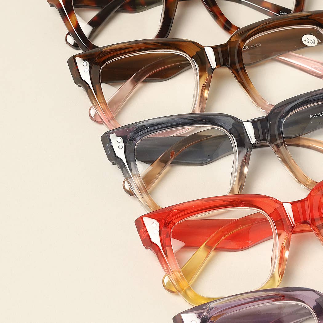 Bold Oversized Square Reading Glasses - Purpose + Passion Boutique