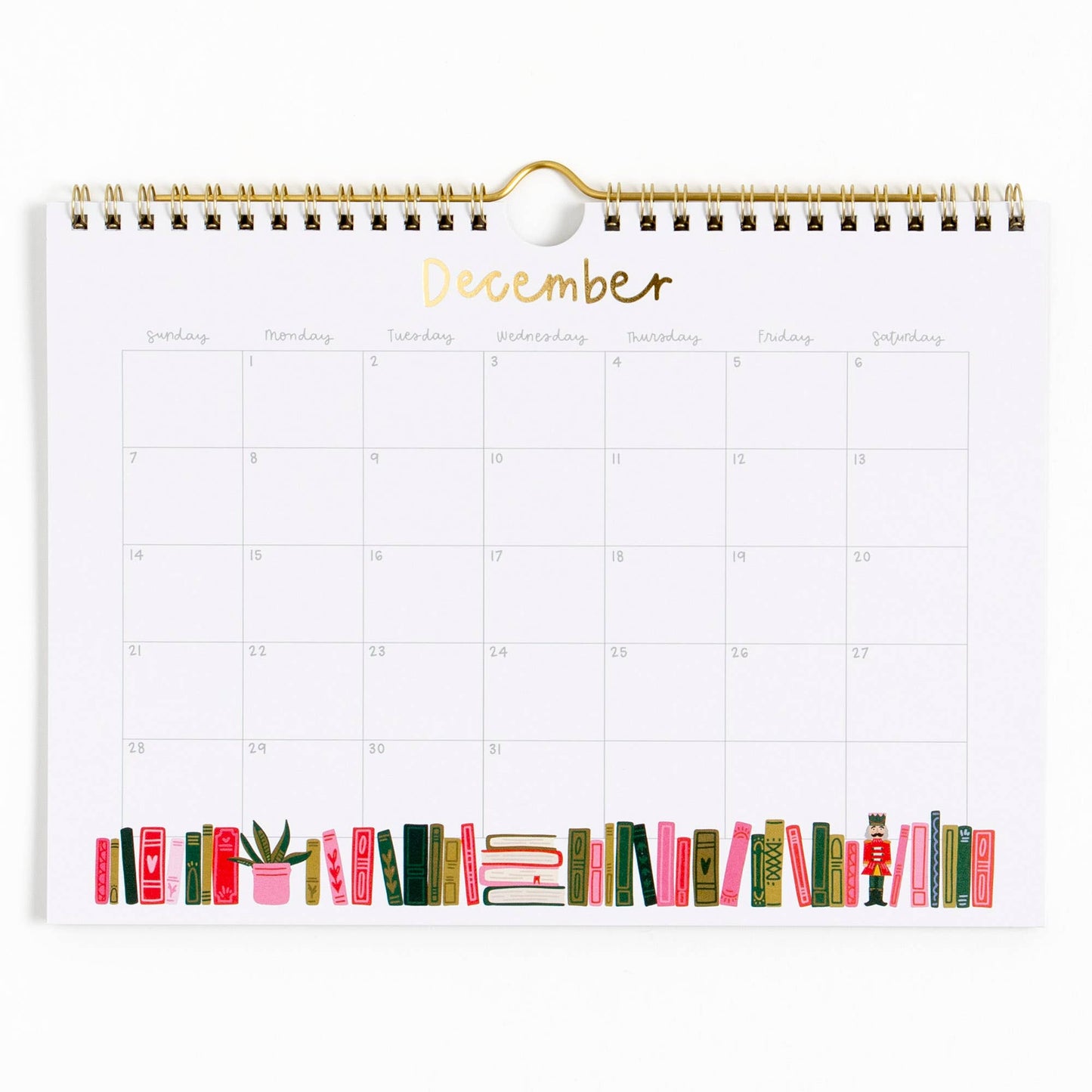 Book Lover's 2025 Spiral Wall Calendar - Purpose + Passion Boutique