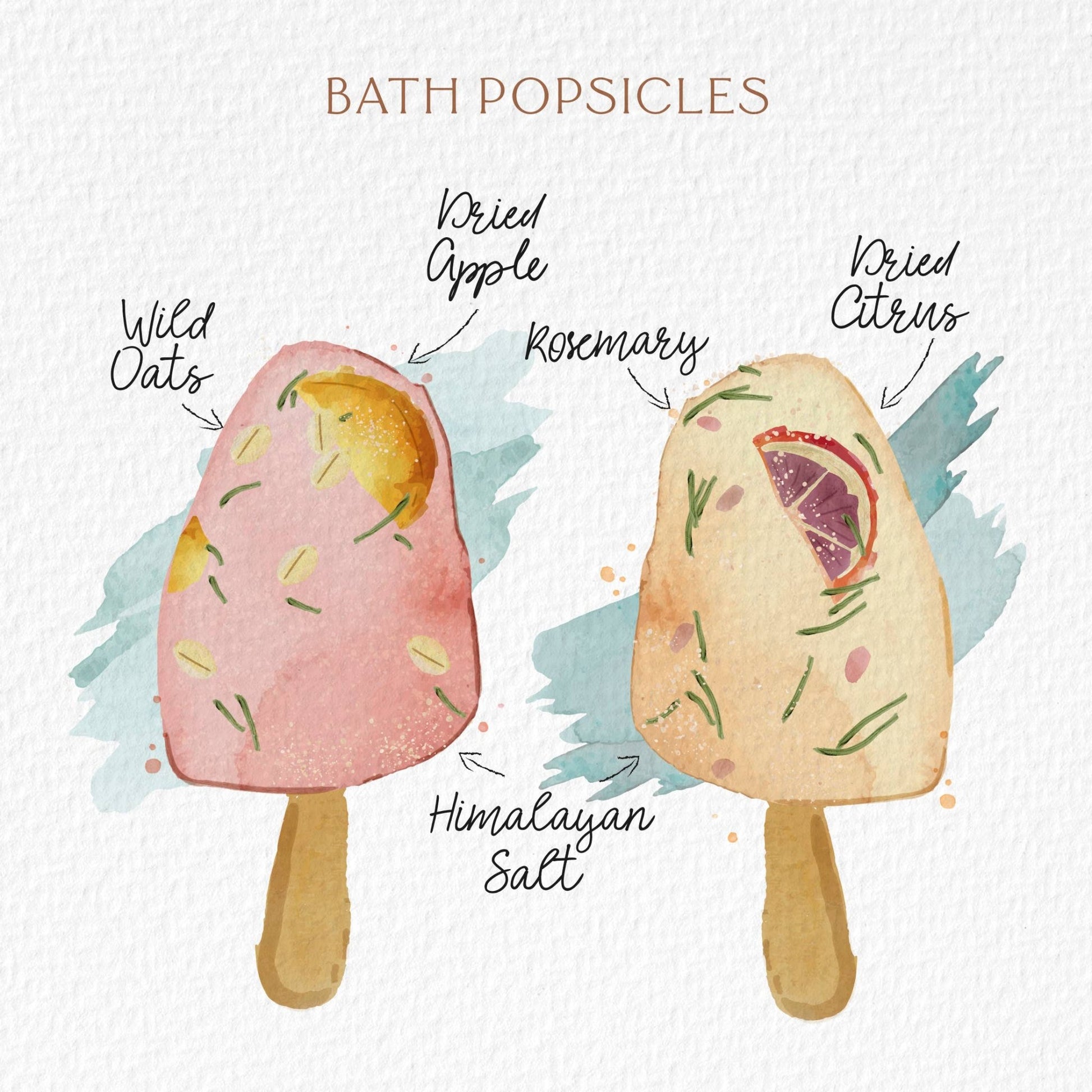 Botanical Bath Clay Pops With Dried Fruit + Epsom Salt - Purpose + Passion Boutique