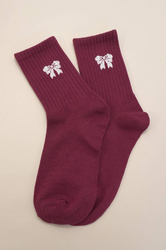 Bow Crew Socks - Purpose + Passion Boutique