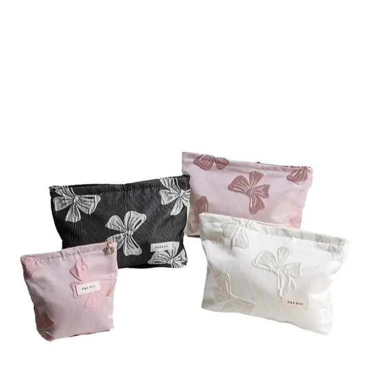 Bows Jacquard Cosmetic Bag - Purpose + Passion Boutique