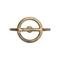 Brass Round Sculpture Taper Candle Holder Metal - Purpose + Passion Boutique