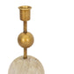 Brass Stacked Sphere Taper Candle Holder Wood & Metal - Purpose + Passion Boutique