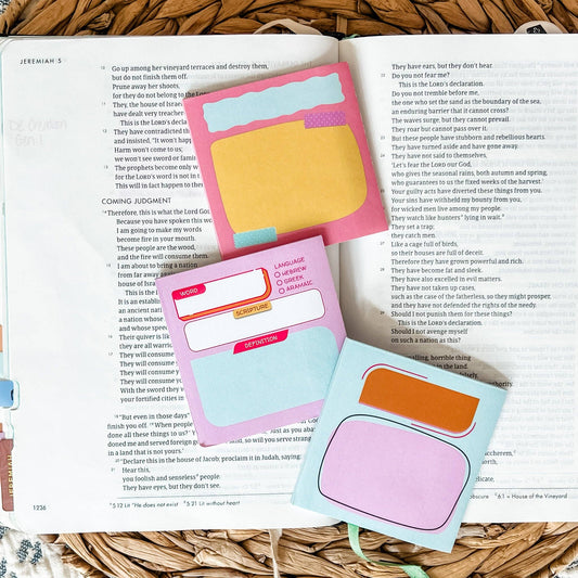 Bright Bible Study Sticky Note Set - Purpose + Passion Boutique