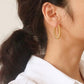 Brook Gold Non - Tarnish Braided Hoop Earring - Purpose + Passion Boutique