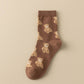 Brown Bear Cotton Crew Socks - Purpose + Passion Boutique