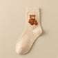 Brown Bear Cotton Crew Socks - Purpose + Passion Boutique
