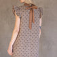 Brown Bow Printed Flannel Shift Dress - Purpose + Passion Boutique
