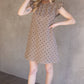 Brown Bow Printed Flannel Shift Dress - Purpose + Passion Boutique