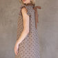 Brown Bow Printed Flannel Shift Dress - Purpose + Passion Boutique