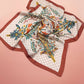 Brown Floral Print Bandana Scarf - Purpose + Passion Boutique