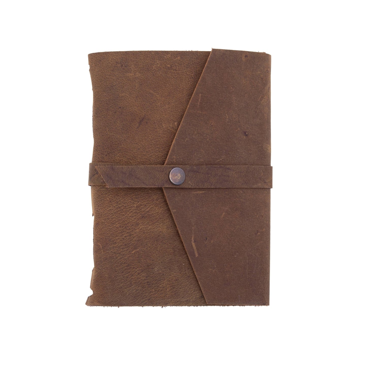 Brown Leather Lined Travel Journal - Purpose + Passion Boutique