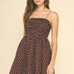 Brown Polka Dot Mini Dress - Purpose + Passion Boutique