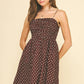 Brown Polka Dot Mini Dress - Purpose + Passion Boutique
