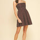Brown Polka Dot Mini Dress - Purpose + Passion Boutique
