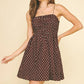 Brown Polka Dot Mini Dress - Purpose + Passion Boutique