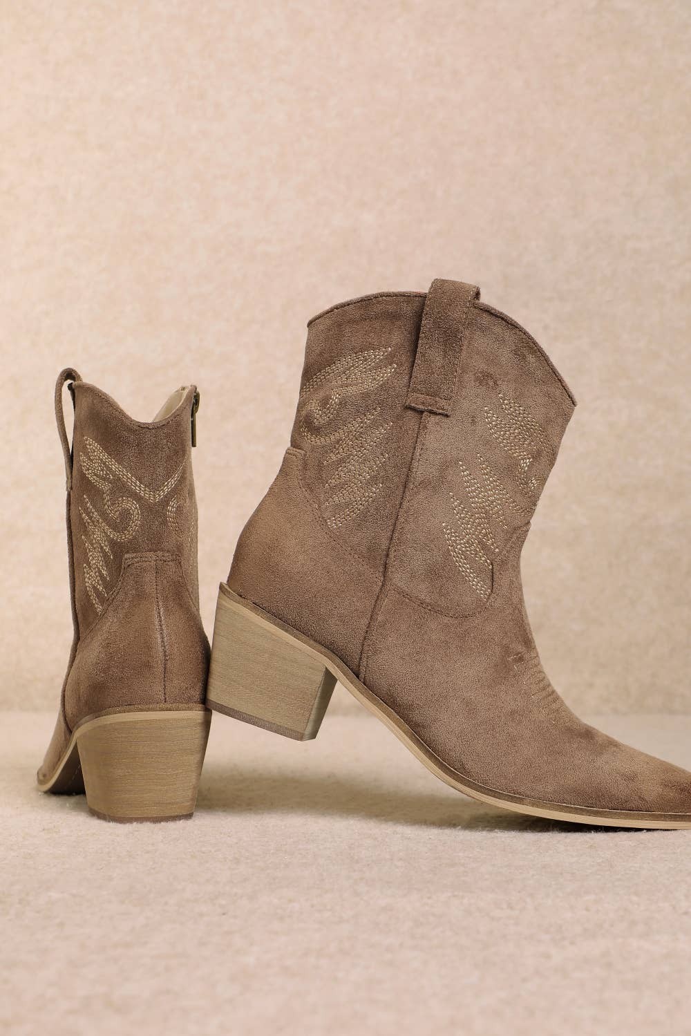 Brown Western Short Boot - Purpose + Passion Boutique