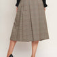 Brown Woven Midi Skirt - Purpose + Passion Boutique