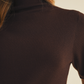 Mock-Neck Fine-Gauge Knit Pullover