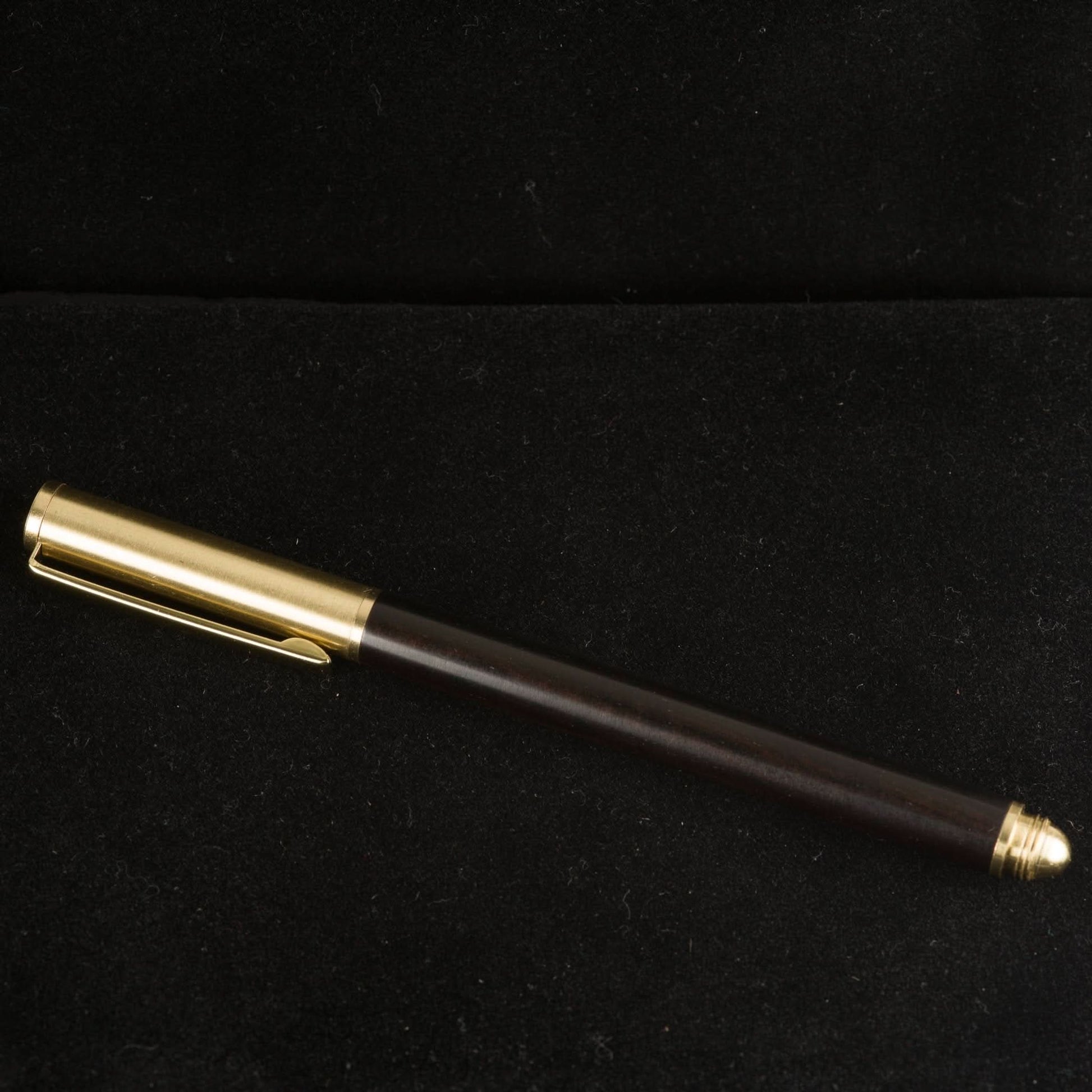 Brushed Brass & Wood Gel Pen - Purpose + Passion Boutique