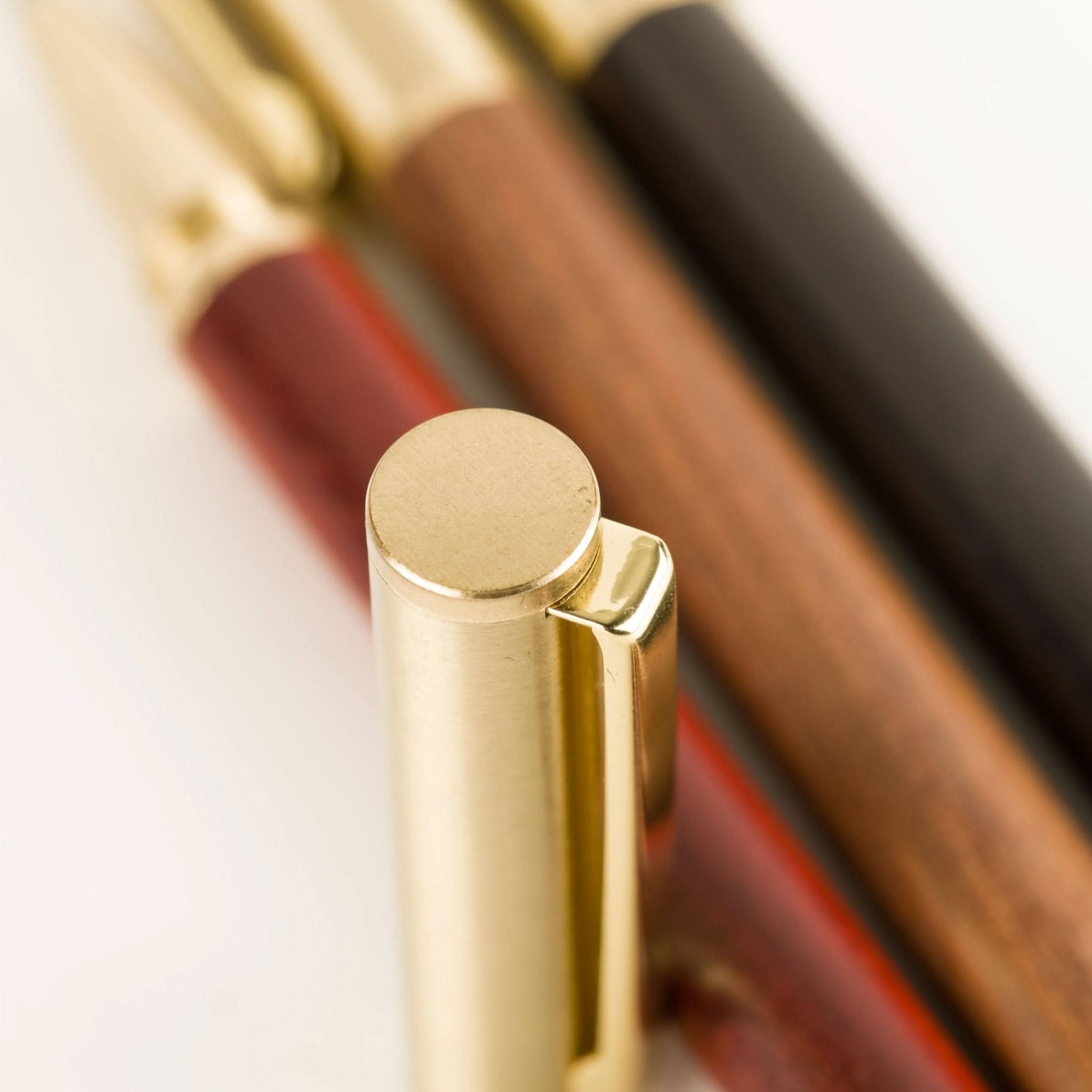 Brushed Brass & Wood Gel Pen - Purpose + Passion Boutique