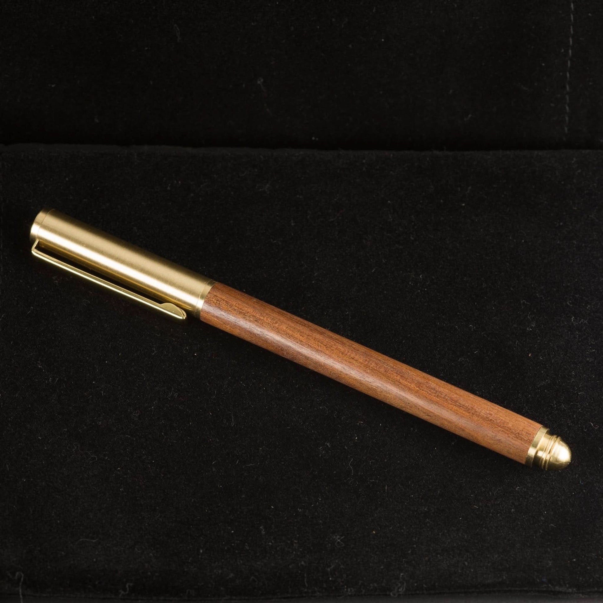 Brushed Brass & Wood Gel Pen - Purpose + Passion Boutique