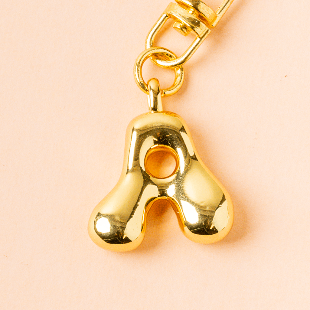 Bubble Letter Keychain Bag Charm - Purpose + Passion Boutique