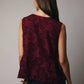 Burgundy Round Neck Sleeveless Button Down - Purpose + Passion Boutique