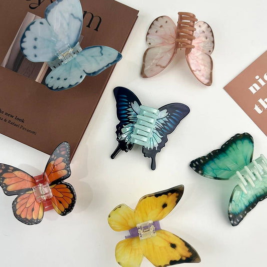 Butterfly Hair Claw–Elegant Acetate Clip - Purpose + Passion Boutique