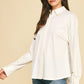 Button Down Collar Woven Shirt - Purpose + Passion Boutique