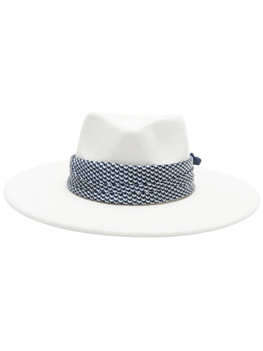 Summer in the City Rancher Hat with Scarf Trim
