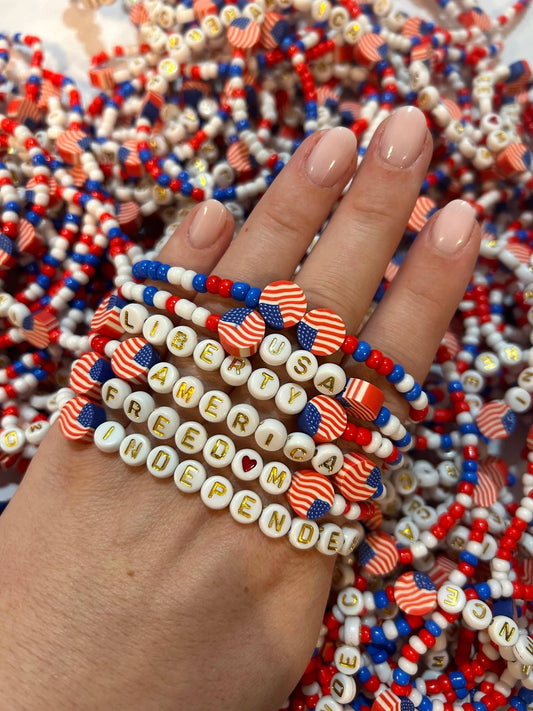 Patriotic Stretchy Bracelet