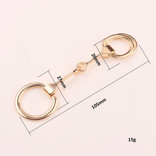 Western Horse Hoof Gold Alloy Scarf Slide