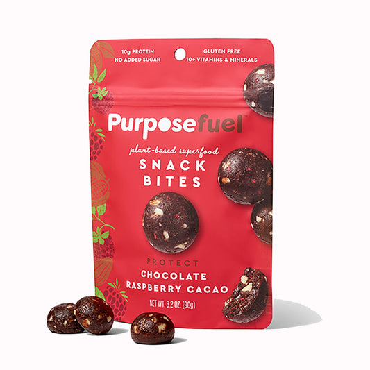 Purposefuel Chocolate Raspberry Cacao Snack Bites