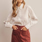 Burgundy Stretch Suede Button Front Mini Skirt