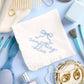Something Blue Embroidered Handkerchief