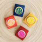 Smiley Clip Magnets Bright & Colorful (Set of 4)