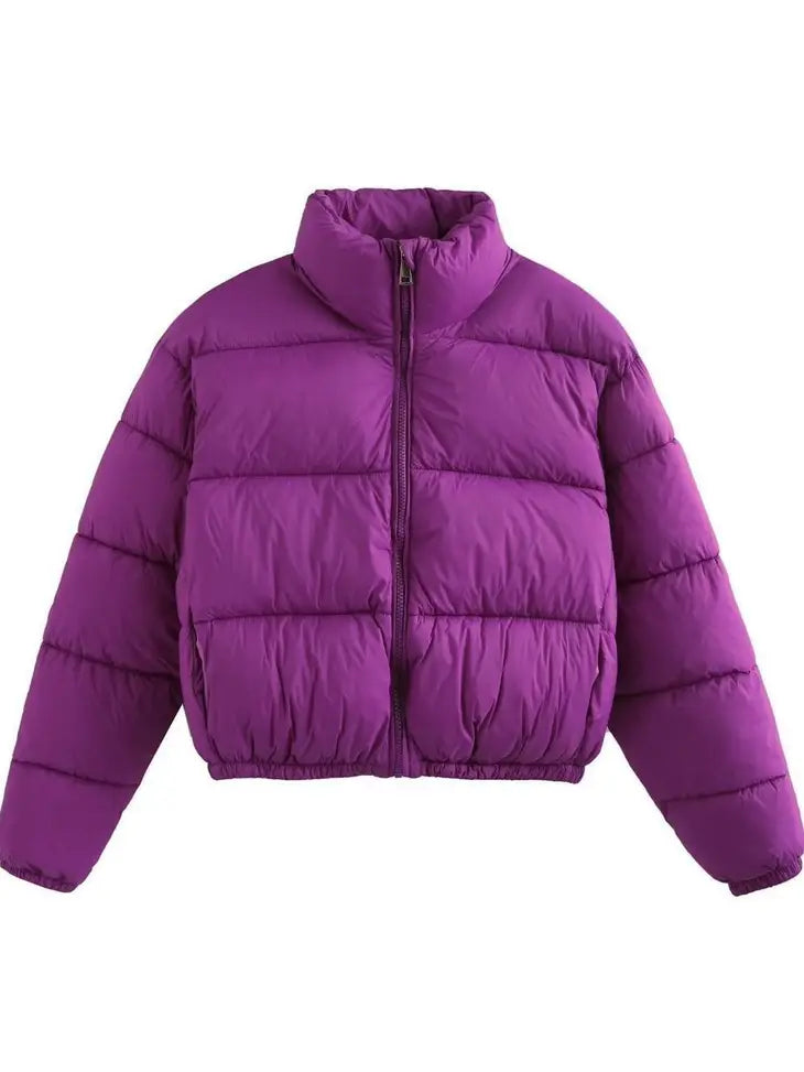 Purple Vibes Puffer Jacket