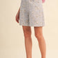 Light Denim Floral Bermuda Shorts