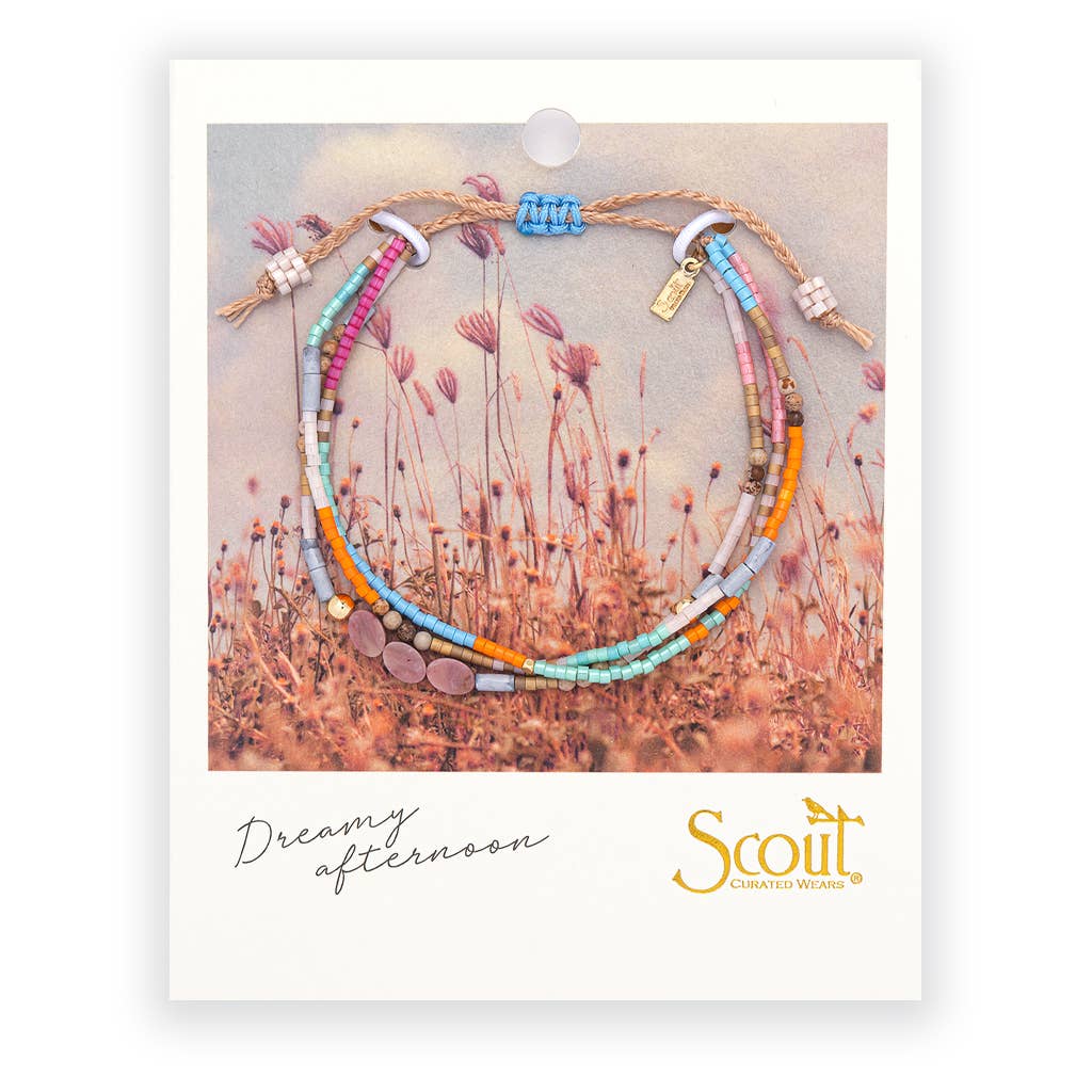 Love/Rhodochrosite/Gold Bracelet