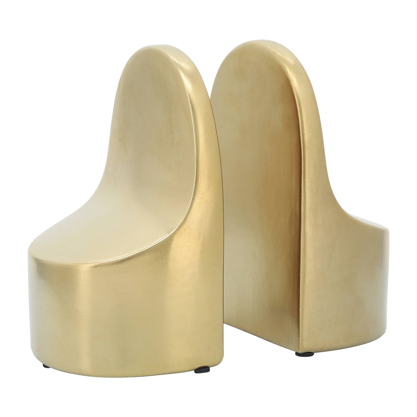 Gold Ceramic Bookends (Set of 2)