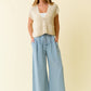 Ivory Chunky Stitch Sweater w/Patch Pocket Vest