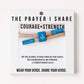 COURAGE + STRENGTH Christian Cord Bracelet
