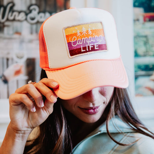 Camping LIFE Patch Foam Trucker Hat - Purpose + Passion Boutique