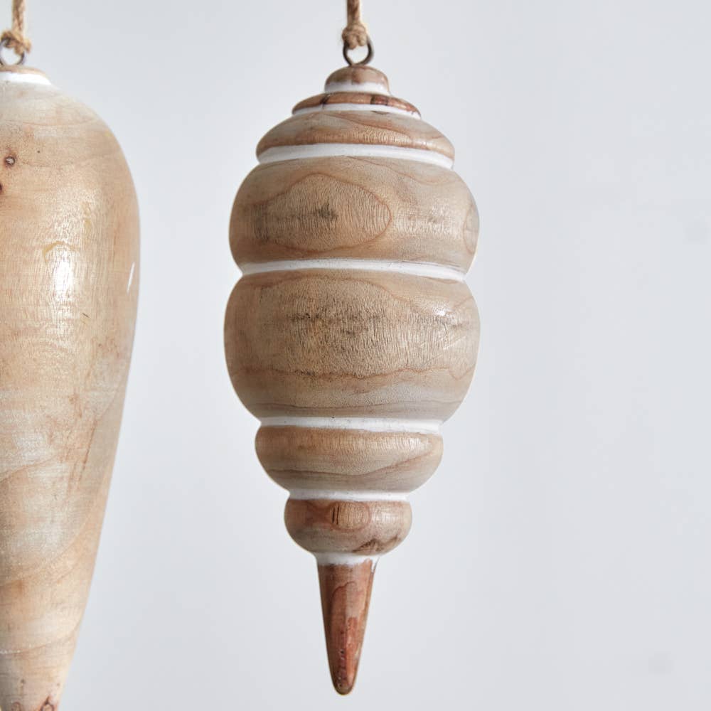 Carved Wood Ornament - Purpose + Passion Boutique