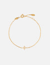 Dainty Gem Cross Link Bracelet