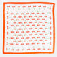 Cherry Print Red Border Square Bandana Scarf